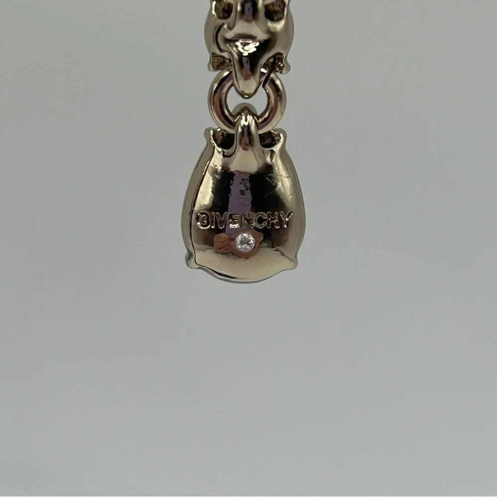 Givenchy - Earrings With Crystal Drop Multicolor Stones - Picture 6 of 7